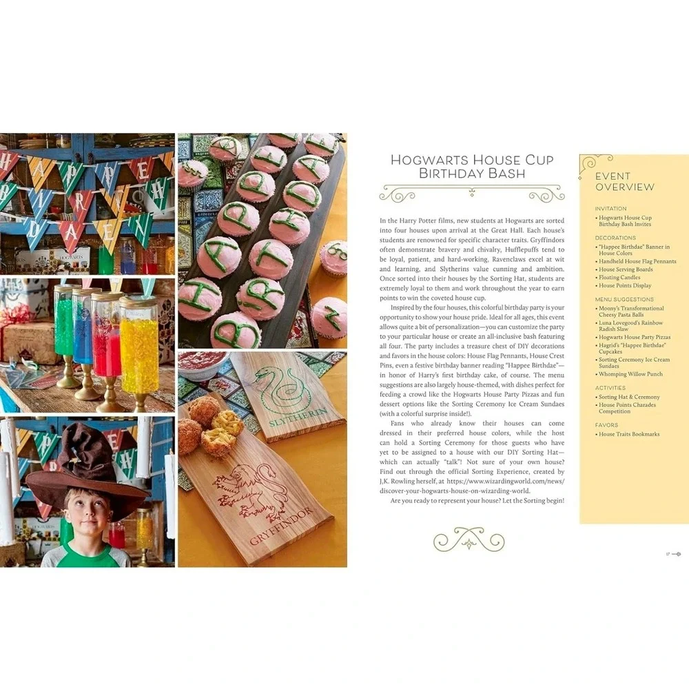 Harry Potter Feasts‎ & Festivities Jennifer Carroll Wizarding World Party Book